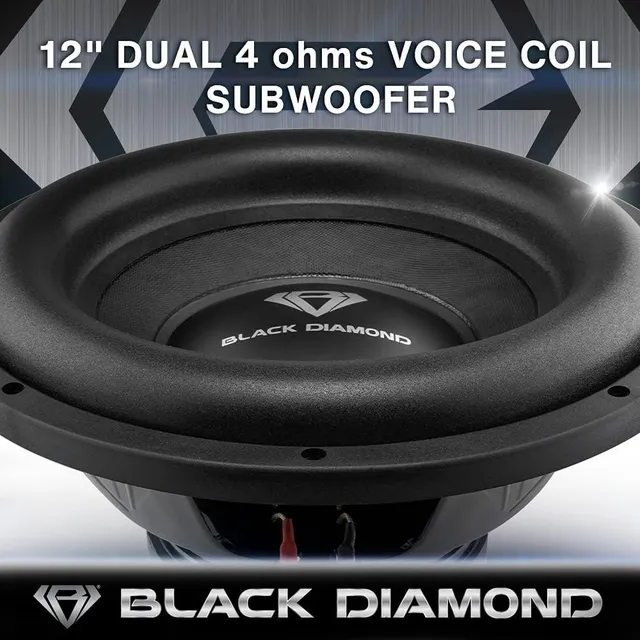 Bajos 12  Black Diamond 2 Bobinas 4 Ohm