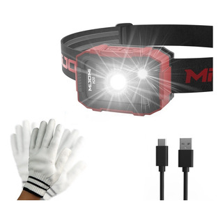 Lámpara De Cabeza Sensor Led Linterna Minera Recargable Mijomi H20 Luz Blanca Lámpara De Cabeza Sensor Led Linterna Minera Recargable Mijomi H20 Luz Blanca