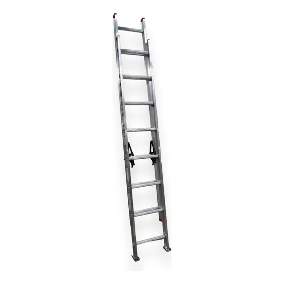 Escalera De Extensión De Aluminio 16 Escalones 82-00 Color Plateado