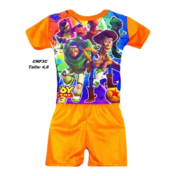 Conjunto Deportivo Corto Niños En Algodón Short + Franela