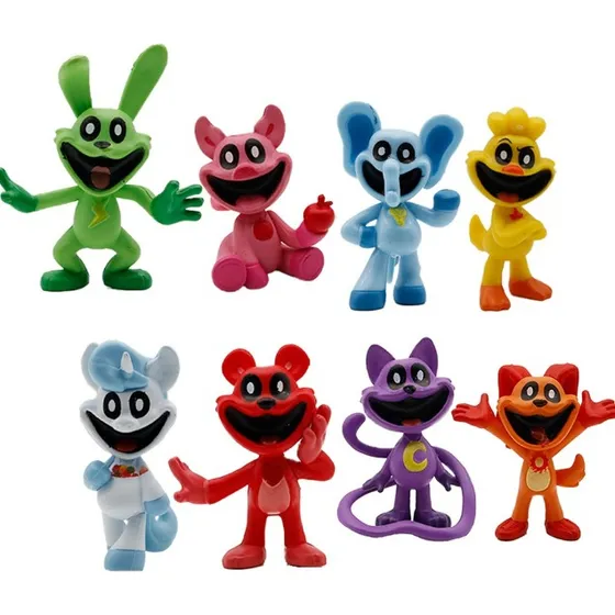Figura De Juguete Modelo Poppy Playtime Smiling Critters, 8 Color Negro