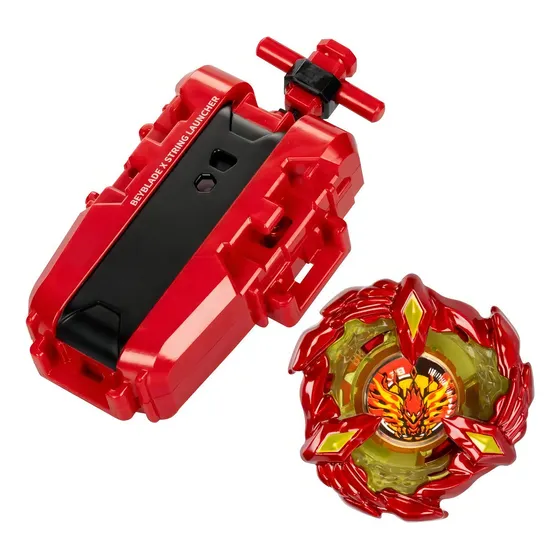 Beyblade X acelera e vence o lançador vermelho Soar Phoenix 9-60gf
