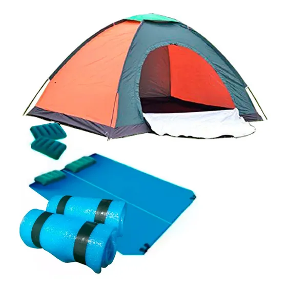 Carpa N 4 Personas Combo Iglu Bolso Colchon 2 P Almohada Gtp
