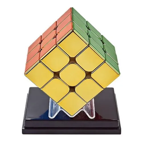 Marco magnético metálico sin adhesivo Magic Cube 3x3, color cromo