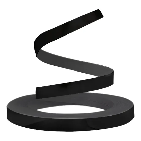 Cubre Canto Alto Brillo Negro 22mm X 1mm (50 Mtr)