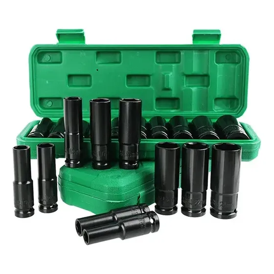 Juego De Dados De Impacto 10pcs 1/2 Para Llave Taladro