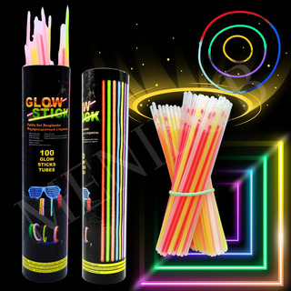 100 Pulseras De Neón Fosforescente Glow Stick Fiestas Evento 100 Pulseras De Neón Fosforescente Glow Stick Fiestas Evento