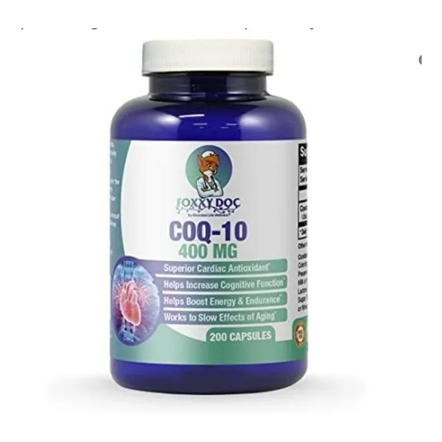 Coq10 Coenzima Q10 400mg Concentrada Maxima Absorcion