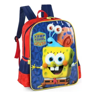 Mochila Bob Esponja Infantil Masculina Costas Escolar G Cor Vermelho Desenho Do Tecido Liso Mochila Bob Esponja Infantil Masculina Costas Escolar G Cor Vermelho Desenho Do Tecido Liso
