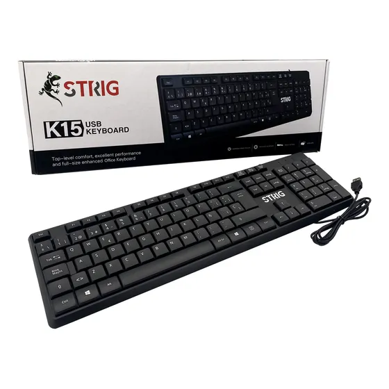 Teclado Strig K15 Usb Negro Español