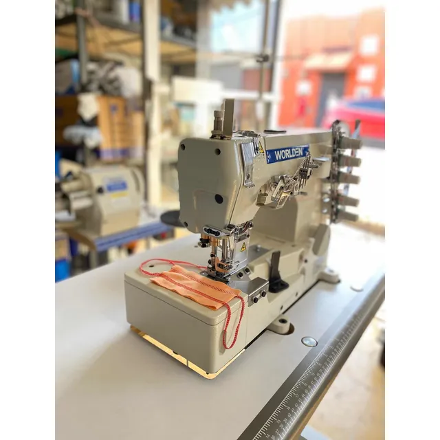 Maquina De Coser Industrial Full Cover Worlden Wd-500-02bb