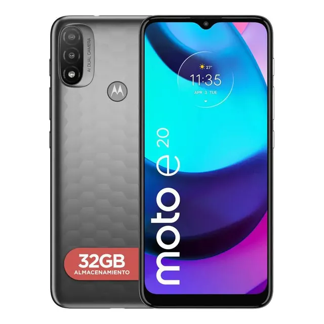Celular Motorola Moto E20 Dual Sim 32gb 2gb Ram Gris