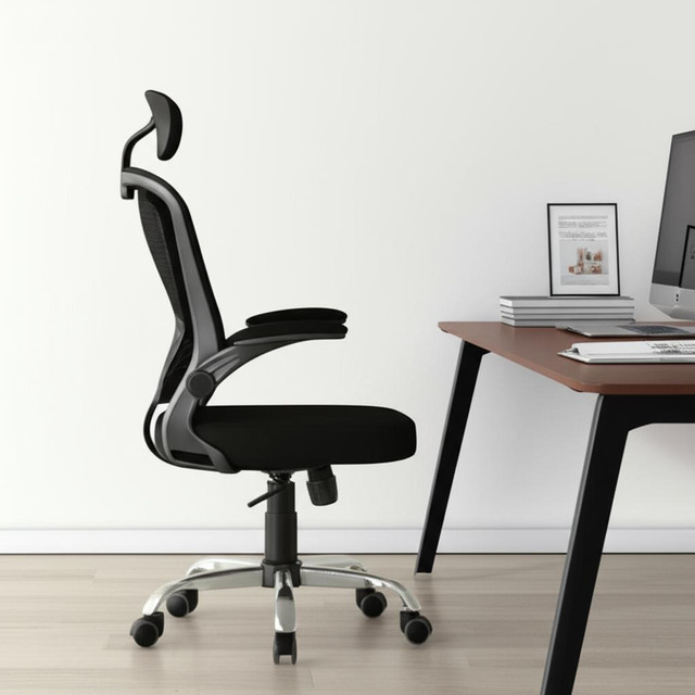 Cadeira De Escritório Ergonômica Giratória B100 Com Estofado mesh Com Ajuste Lombar Cadeira De Escritório Ergonômica Giratória B100 Com Estofado mesh Com Ajuste Lombar