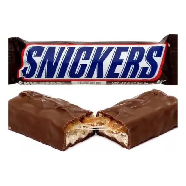 Snickers Chocolate Relleno 6 Barras De 48g C/u Cont. 288g
