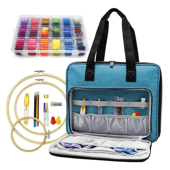 Atteret Kit Inicio Bordado Punto Cruz Gama Completa Bolsa 99