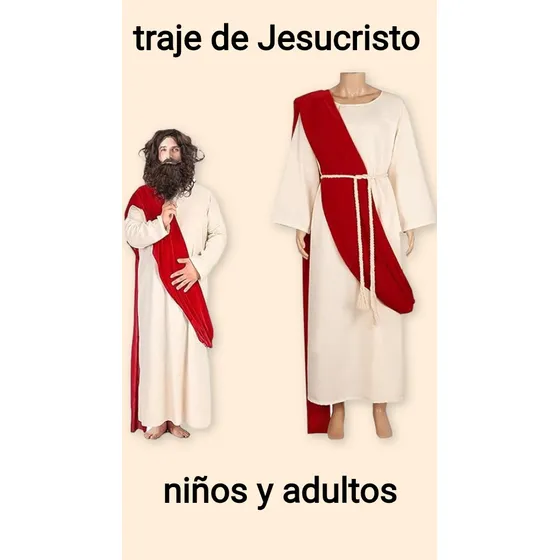 Traje Tunica O Disfraz De Jesús Y Apóstoles