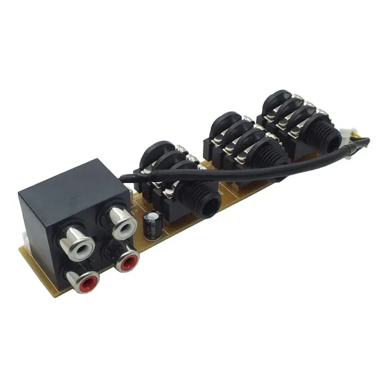 Placa Conexao Jacks  Mic1/mic2 Caixa De Som Lenoxx Ca-370