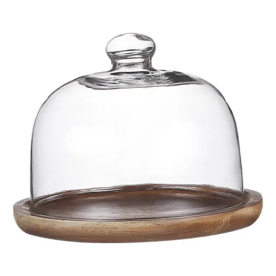 Qj1 Soporte Para Tartas Con Cúpula Cristal, Plato Para