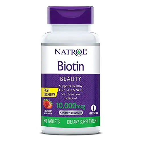 Biotina Natrol 10.000 Mcg Disuelve Rápidamente 3mag6