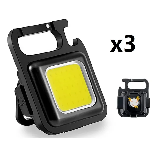 Linterna Led Recargable Llavero Multiusos Multifuncional