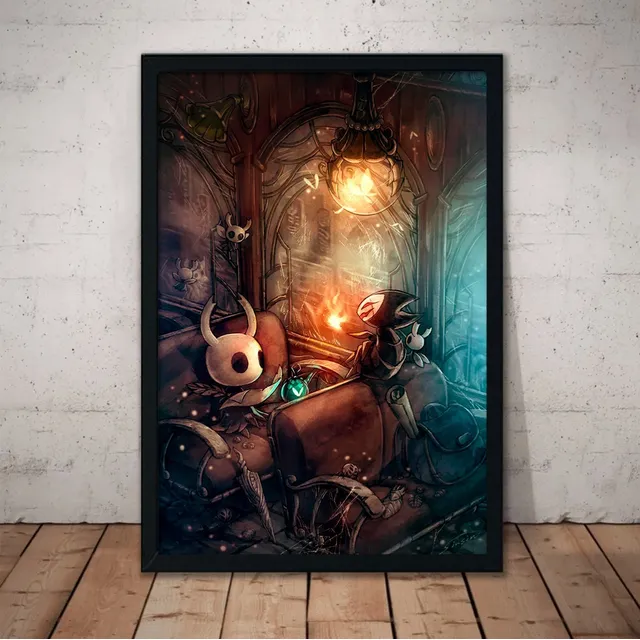 Cuadro Hollow Knight Marco Madera Vidrio 51x36cm Hk03