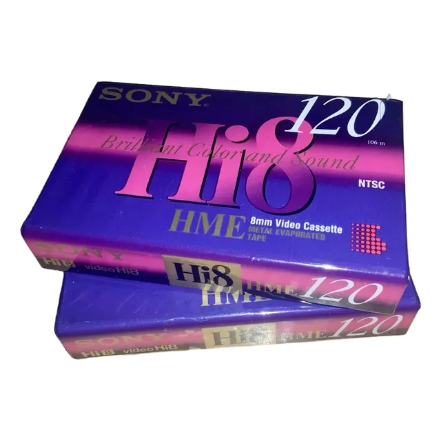 Cassette  Sony Hme Video Hi8 120 Minutos