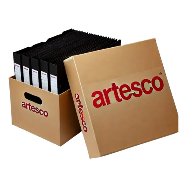 Caja De Archivador Artesco 30 Unidades Dos Anillos