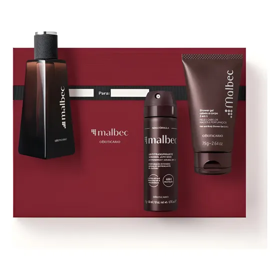 Kit Malbec O Boticário 