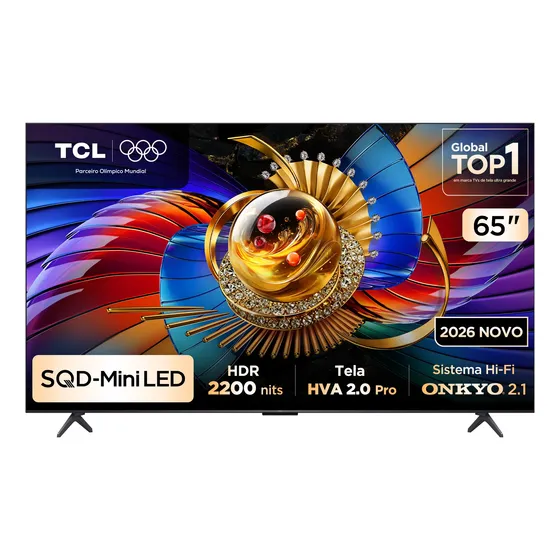 Tcl Top Premium 4k Sqd-mini Led Tv 65 Q7d Pro Google Tv, Até 100% Bt.2020, 144 Hz, E 2.000 Nits