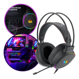Headset Fone Gamer C/mic Fio Usb Rgb, P/pc - Redragon G588 Headset Fone Gamer C/mic Fio Usb Rgb, P/pc - Redragon G588