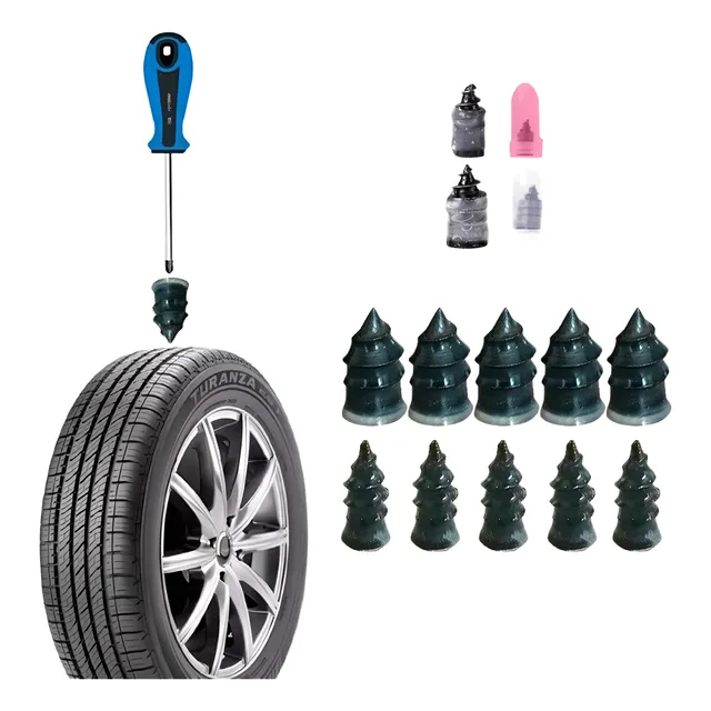 10 Tornillos Reparación Emergencia Pinchazo Llanta Auto Moto