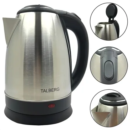 Chaleira Elétrica Inox Garrafa Térmica Jarro Bule Café 220v Prateado 220v