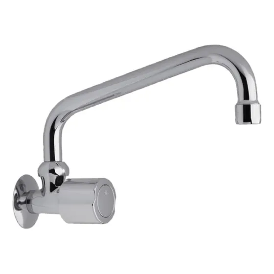 Fv Allegro Canilla De Pared Con Pico Móvil Alto Cromo 421/15 Acabado Brillante