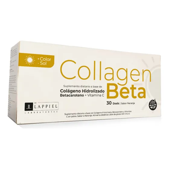 Lappiel Suplemento Colágeno Betacaroteno Vitamina C 30 Dosis