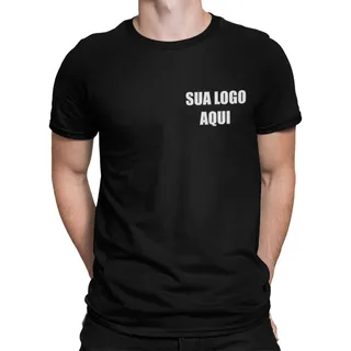 Kit 2 Camisetas Preta Personalizada Foto Logomarca Empresa Kit 2 Camisetas Preta Personalizada Foto Logomarca Empresa