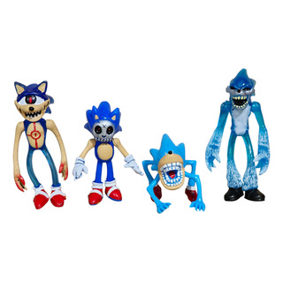Paquete 4 Figuras Sonic Shin Exe Y Nieves Paquete 4 Figuras Sonic Shin Exe Y Nieves
