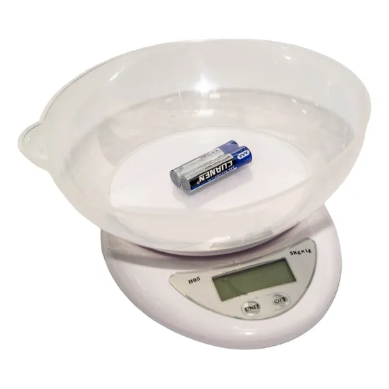 Balanza Digital Peso De Cocina 5kg Incluye Bateria