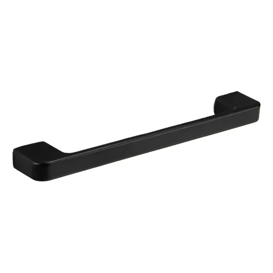 Tirador/ Herraje/ Manija Mueble Metal Negro 200x12x23mm
