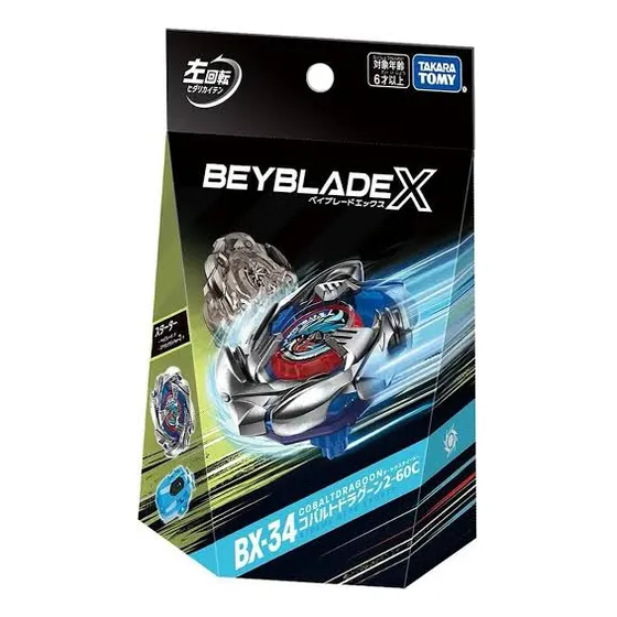 Beyblade Bx-34 Cobalt Dragoon Takara Tomy Color Azul