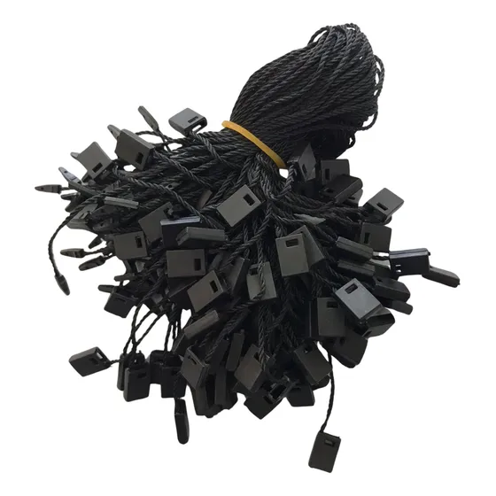 Precintos De Hilo Pin Manuales Negros X1000 Unidades 19cm