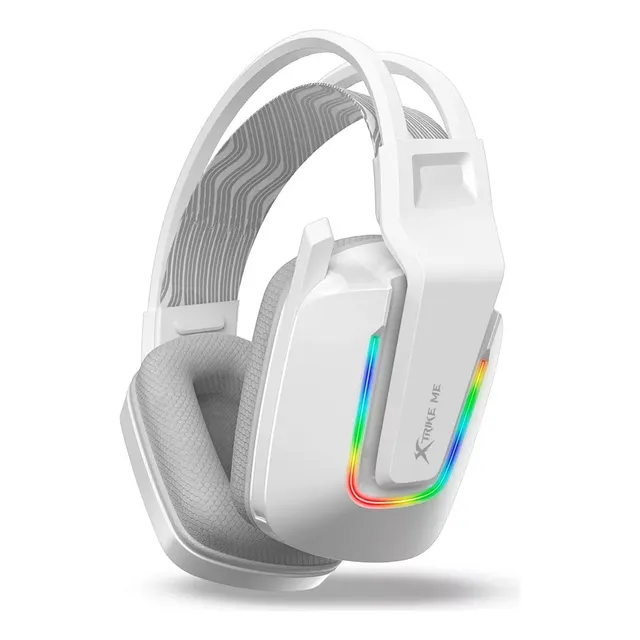Audifono Gamer Premium Pc Diadema Iluminado Rgb Me Gh-712