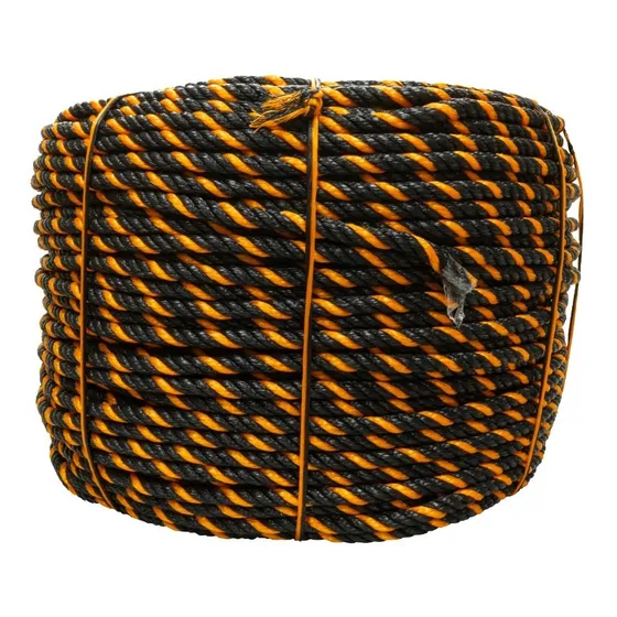Cuerda Cable Polipro Uv 11mm 4 Cabos Negro/naranja 24 Kg
