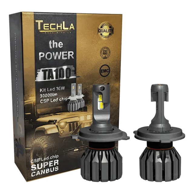 Kit Focos Led Ta100 Techla 30000lm Original Cambus Auto