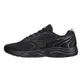TĂȘnis Mizuno Jet 7 Preto Dourado Unissex TĂȘnis Mizuno Jet 7 Preto Dourado Unissex