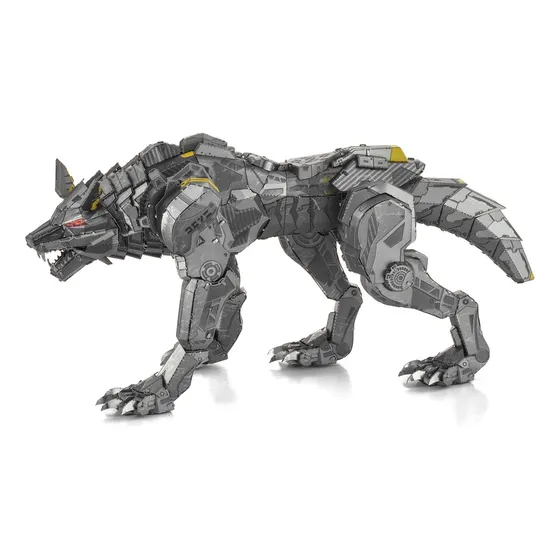 Figura De Lobo Cibernético 3d Metal Earth Para Armar