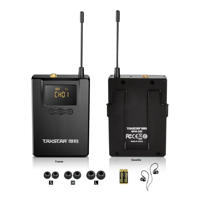 Receptor Monitor Uhf Inalámbrico Takstar Wpm300r Y Audífonos