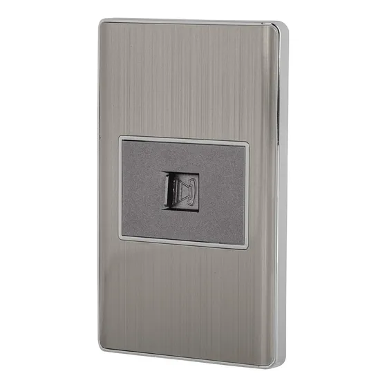 Placa Armada Acero Inox 1 Toma Para Teléfono 1.5 Mód, Lisboa