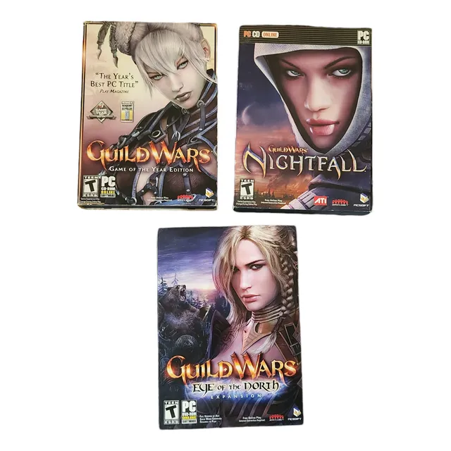 Lote Videojuegos Guild Wars Juego Pc Original Dvds Small Box