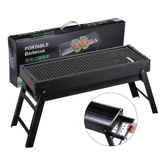 Parrillera Portátil Plegable De Carbón Para Asados