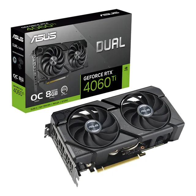 TARJETA DE VIDEO GEFORCE RTX 4060TI ASUS DUAL EVO OC 8GB GDDR6